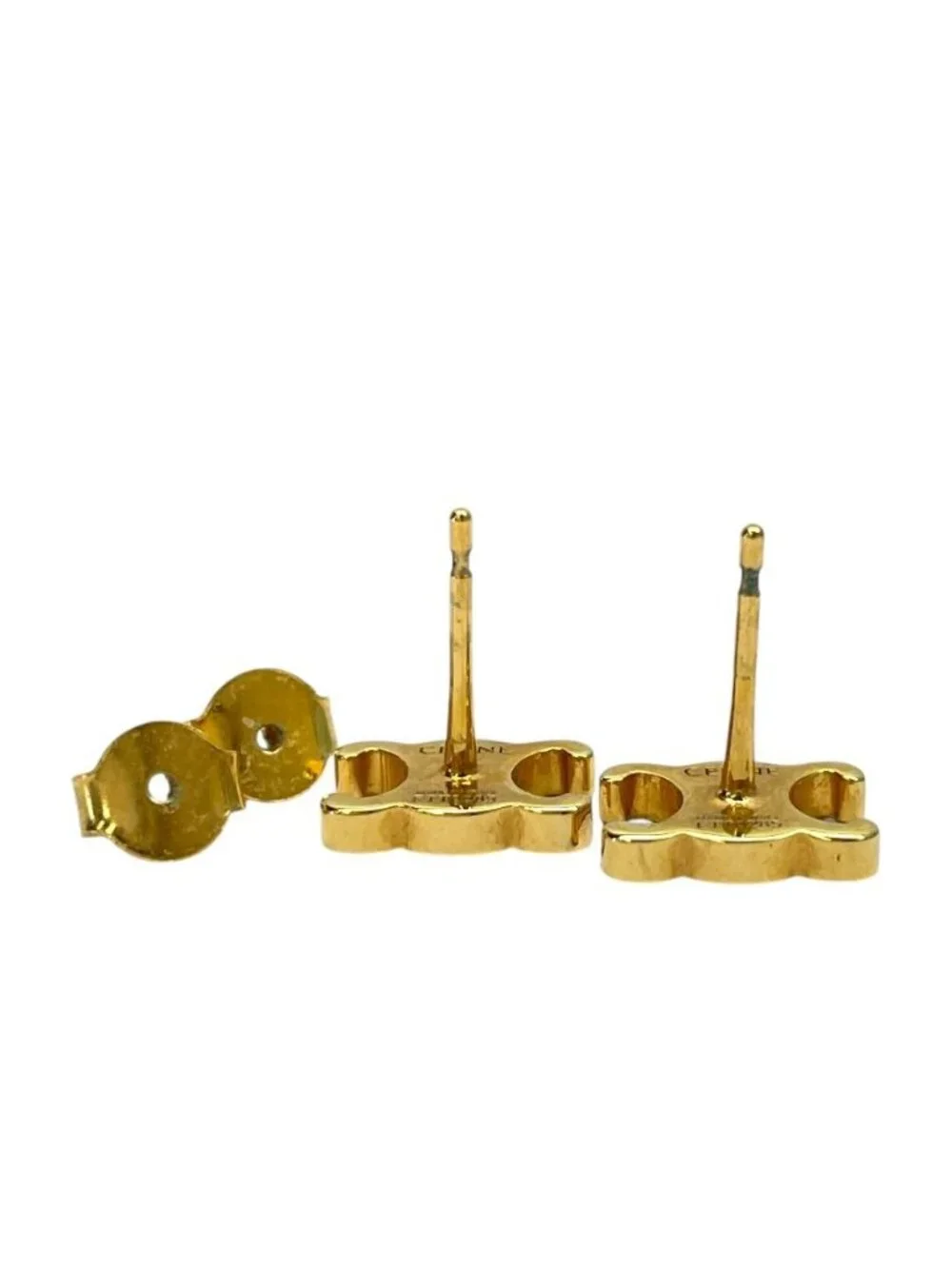 Celine Triomphe Earrings Gold Plated